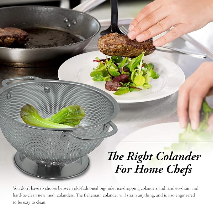 Bellemain 3 Qt Metal Colander - Image 3