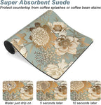 Rnivvi Coffee Mat, Hide Stain Rubber Backed Absorbent Dish Drying Pad - Image 3