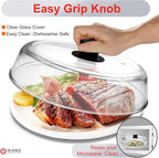 Mikro Innovations 10.5-Inch Glass Microwave Splatter Cover – Borosilicate Glass - Image 6