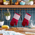 KitchenAid Albany Oven Mitt 2-Pack Set, Passion Red - Image 2