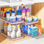 Delamu 2-Tier Multi-Purpose Bathroom Under Sink Organizers and Storage - Image 7