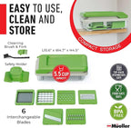 Mueller Vegetable Chopper, Mandoline Slicer, Food Veggie Chopper, Cheese Grater - Image 7