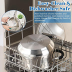 E-far 5Qt Stainless Steel Pot, Stock Pot - Image 5