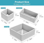 Vtopmart 18 Pack Baby Clothes Organizer, Dresser Drawer Organizer - Image 5
