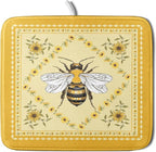 Giwawa Sunflower Bee Dish Drying Mat, Summer Rustic Sunshine Floral Dish by Giwawa