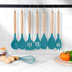 Herogo 8 Pcs Non-Stick Silicone Kitchen Utensils Set, Heat-Resistant Food-Grade - Image 7
