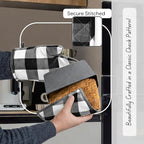 Native Fab Buffalo Plaid Check Oven Mitts and Pot Holders Set of 4, 100% Cotton - Image 4