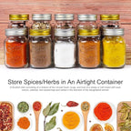 CycleMore 30 Pack 4oz Glass Mason Spice Jars, Round Spice Containers - Image 7