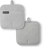 KITCHENAID Gourmet Series Gridlines Pot Holders 2-Pack Set, Heat Resistant up by KitchenAid