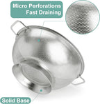 Kaishun Colander Stainless Steel 3-Quart, Kitchen Strainer - Image 3