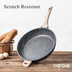 CAROTE 12.5 inch Nonstick Frying Pan Skillet, Non Stick Granite Fry Pan Egg Pan - Image 4