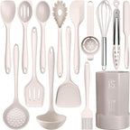 AOTHOD Silicone Cooking Utensils Set by Safeandsuitableforuse
