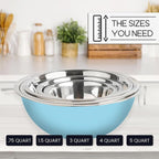 WHYSKO Meal Prep Stainless Steel Mixing Bowls Set, Refrigerator, and Kitchen - Image 7