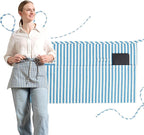 MEEMA Chef Waist Apron Cotton Fabric |Washable & Breathable Waitress & Server by MEEMA