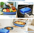 Ceramic Casserole Dish with Lid – 9x13 Stoneware Baking Dish with Lid - Image 3
