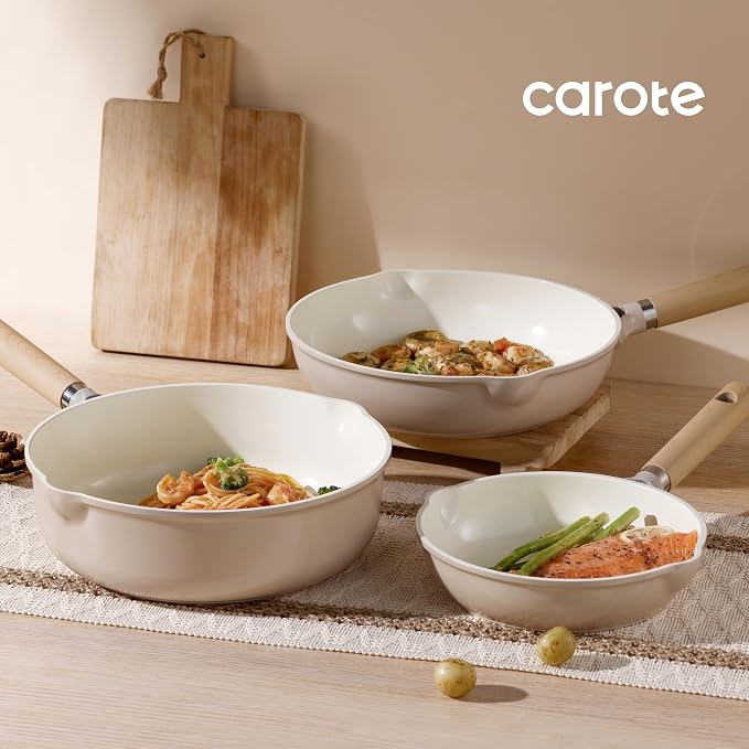 CAROTE 10" Ceramic Frying Pan - Image 8