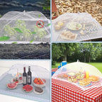 JULBEAR 4 Pcs Extra Large Mesh Food Cover Tent Umbrella Food Screen Covers - Image 5