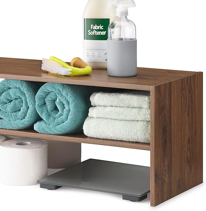 Whitmor Wood Stackable 2-Shelf Shoe Rack, 24 inches，2 Pack - Image 7