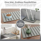 Large Stone Dish Drying Mat for Kitchen Counter, Quick Dry Stone Dishes Mats - Image 5