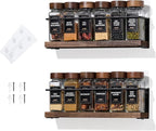2-Tier Wall Mount Spice Rack Organizer by KitHero