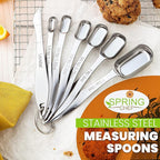Spring Chef Stainless Steel Measuring Spoons Set of 7 - Image 2