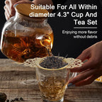 2 Pack Tea Strainers with Drip Bowls Stainless Steel Mesh Tea Infusers Loose - Image 6