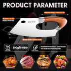ROCOCO Meat Cleaver Knife Unique Effort Saving Kitchen Knife Professional - Image 8