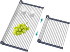 BBXTYLY Extra Large Expandable Roll Up Dish Drying Rack, Over The Sink Drying by BBXTYLY