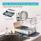 SUNLY Large Dish Drying Rack, 304 Stainless, Extra Large Drain Board - Image 4