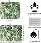 Tropical Palm Leaves Dish Drying Mat - Image 2