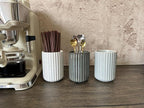 TOPYOKK Stoneware Coffee Bar Utensil Holder Tea & Coffee Spoon & Stirrer Holder - Image 2