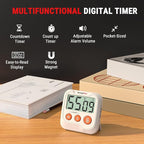 TempPro TM03 Digital Timer for Kids & Teachers, Kitchen Timers for Cooking - Image 2