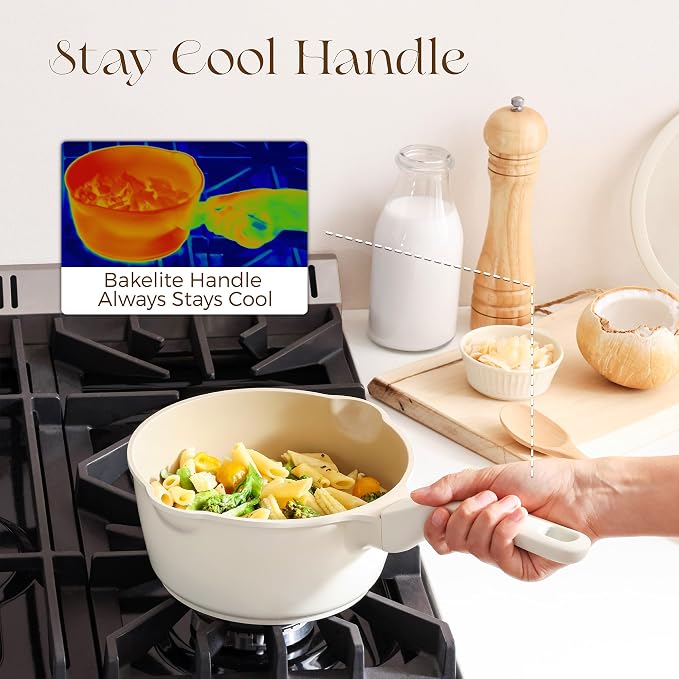 PRICUSIS Ceramic Nonstick Saucepan - Image 5