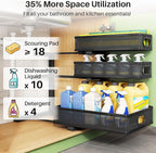 Kitstorack Under Sink Organizer, Slide out Storage Drawer Rack - Image 5