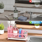 Cisily Sponge Holder for Kitchen Sink, Sink Caddy Organizer - Image 6