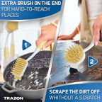 Dish Brush Set of 5 with Holder - Image 3