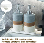 Ceramic Soap Dispenser Set – Hand Soap, Dish Soap, Shampoo & Shower Soap - Image 7