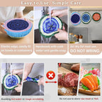 5-Size Reusable Beeswax Bowl Covers - Image 6
