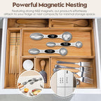 Magnetic Measuring Spoons Set of 8 | Heavy Duty 304 Stainless Steel, Triple - Image 6
