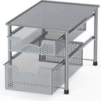 Simple Houseware Stackable 2 Tier Sliding Basket Organizer Drawer by SimpleHouseware
