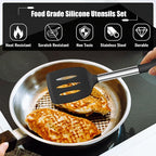 E-far 14 Pieces Silicone Cooking Utensils Set, Kitchen Utensils Set - Image 3
