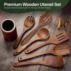 Wooden Spoons for Cooking Set of 10 - Image 5