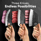 Matsato Knife Set 3-Piece Kitchen Knives, Cooking Chef Knife Set, Kitchen And - Image 3