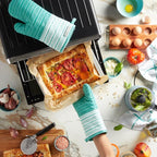 KitchenAid Albany Oven Mitt 2-Pack Set, Aqua Sky - Image 5
