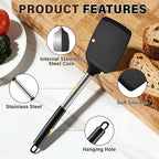 5Pcs Silicone Cooking Utensils Set, Heat Resistant Kitchen Tools Include - Image 3