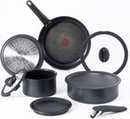 T-fal Ingenio Expertise Non Stick Cookware Set 10 Piece, Oven Broiler Safe 500F by T-falbrand