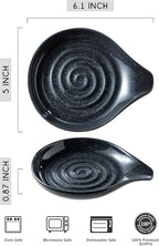 LAUCHUH Spoon Rest, Ceramic Spoon Holder - Image 2