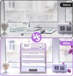 2 Pack 5-Tier Purple Desk Organizer - Image 6