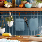 KitchenAid Ribbed Soft Silicone Pot Holder 2-Pack Set, Fog Blue - Image 2