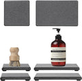 4PCS Water Absorbing Sponge Holder Diatomite Stone Sink Tray Mat, Quick Drying by Razborci